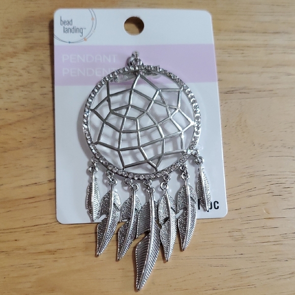 Bead Landing Accessories - Bead Landing Silver Dreamcatcher Pendant Necklace